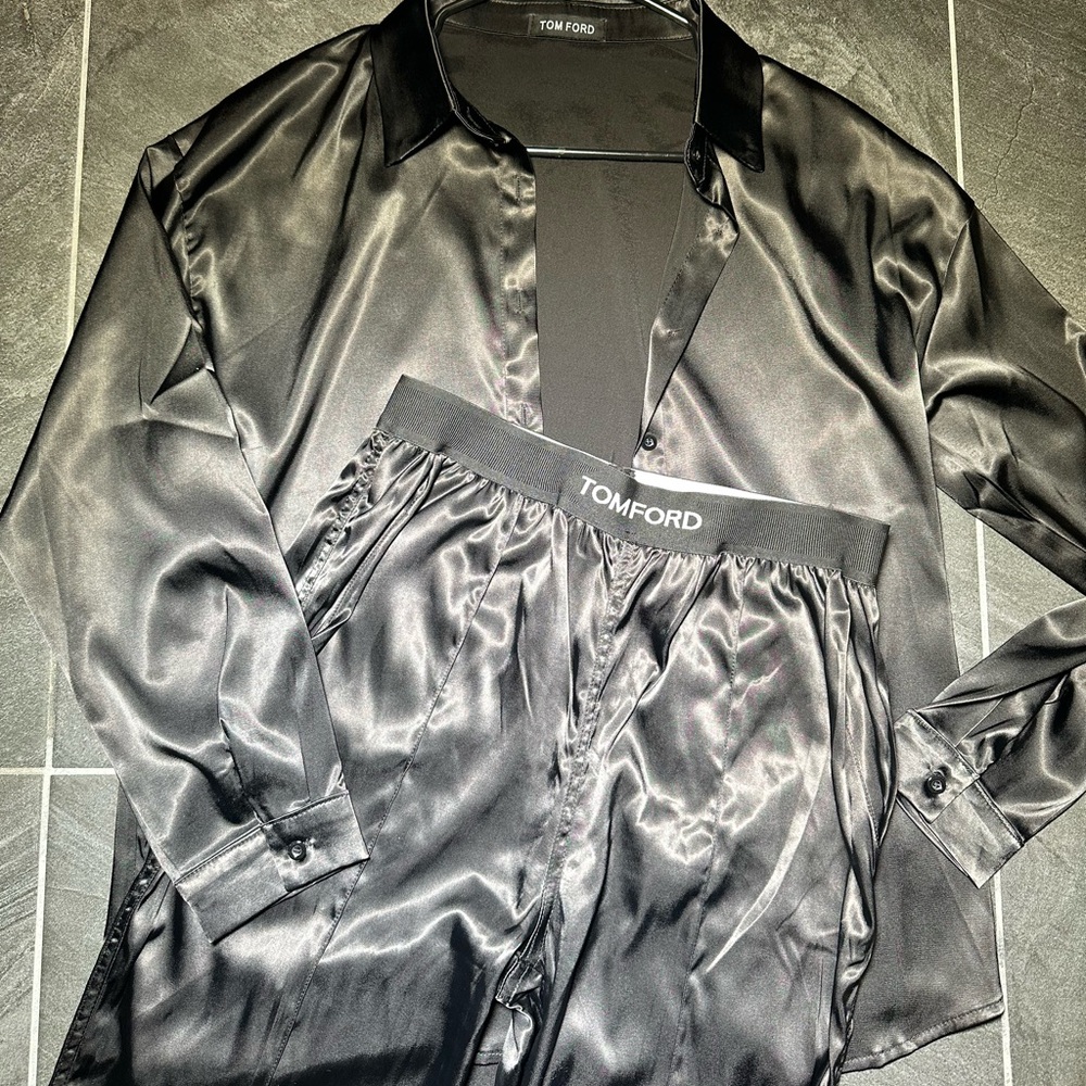 TOM FORD silk shirt and pants set